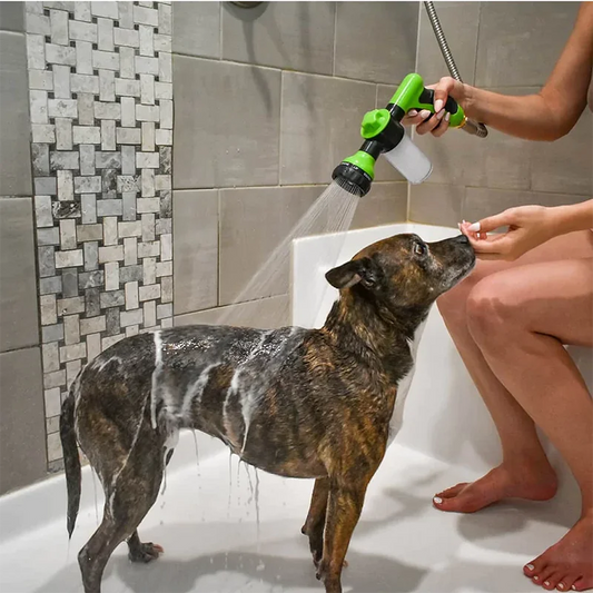 High-Pressure Dog Shower Nozzle - Jet Spray for Fast & Easy Pet Bathing