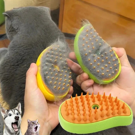 Pet Steam Brush – A Water-Free Cleaning Solution for Cats, Dogs & More